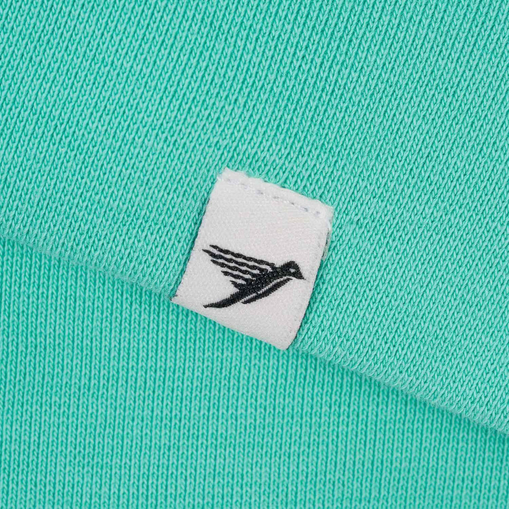 Silverstick mens matt sewell tree sparrow organic cotton sweat hem label
