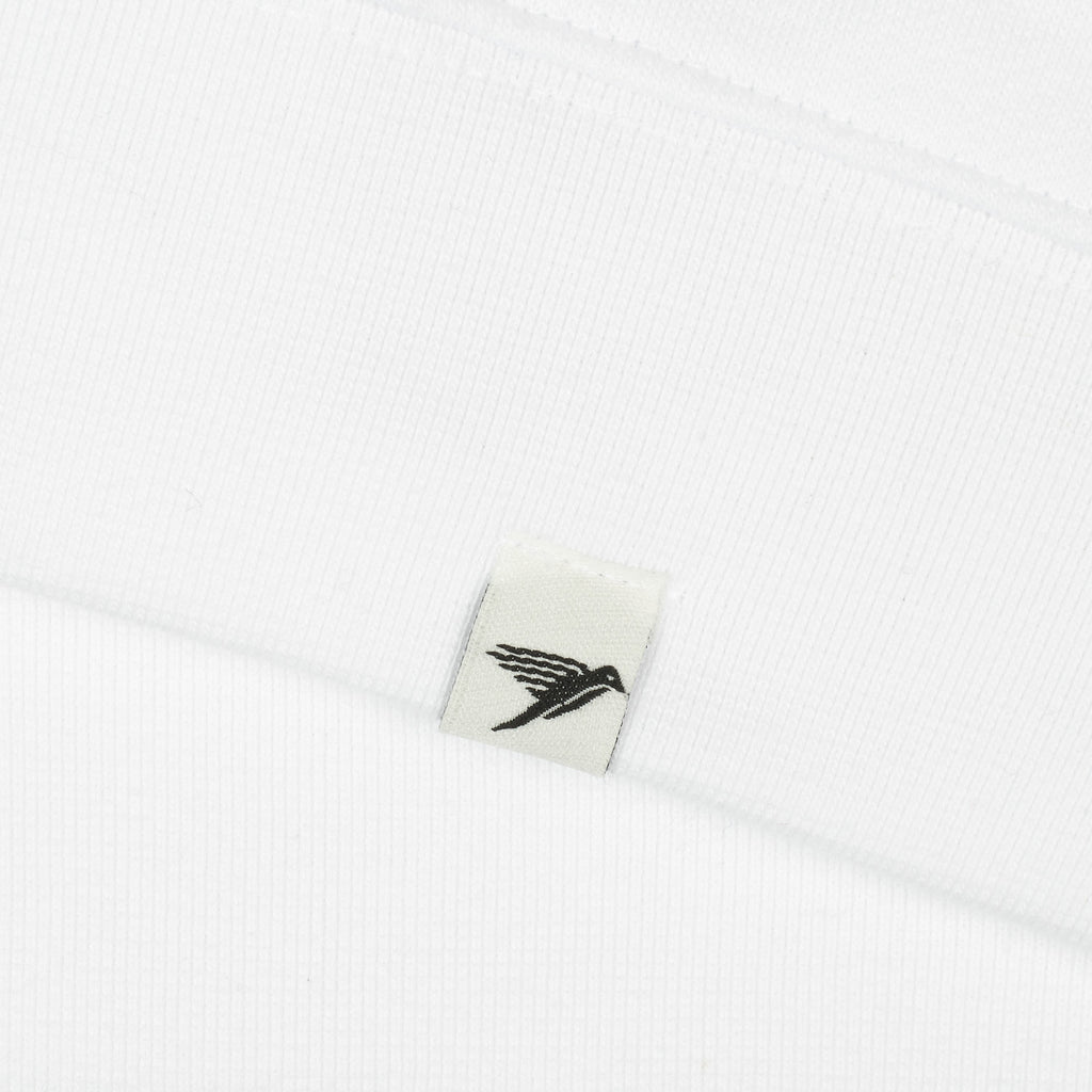 Silverstick Women Organic Cotton Quarter Zip Sweat White Hem Label