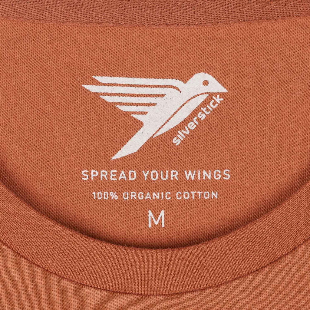 mens adventure organic cotton pheasant t shirt detail