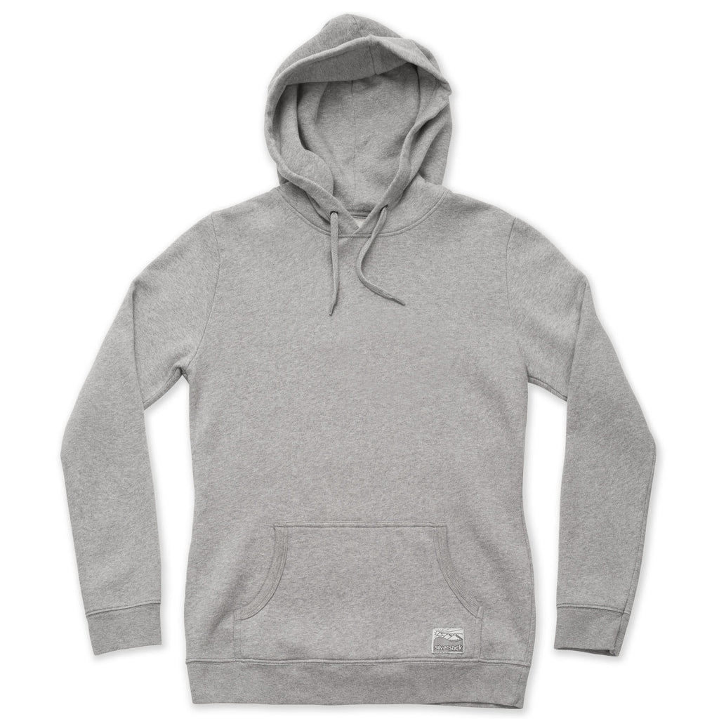 silverstick womens organic cotton hoodie lancelin ash marl front