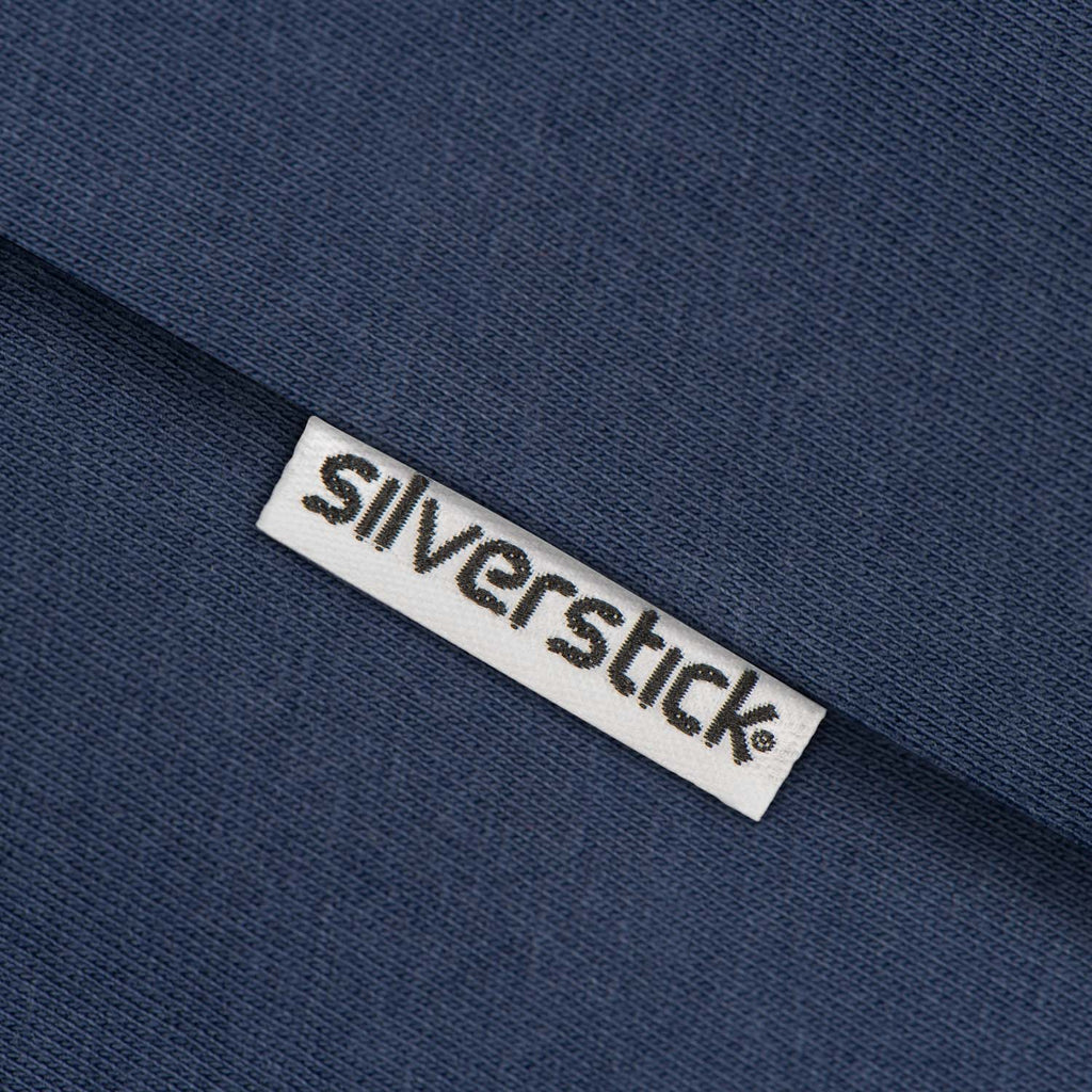 silverstick womens organic cotton wild swim navy t shirt side label