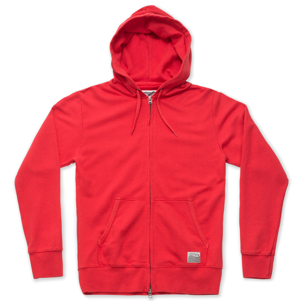 silverstick womens organic cotton zip hoodie tobias grenadine front