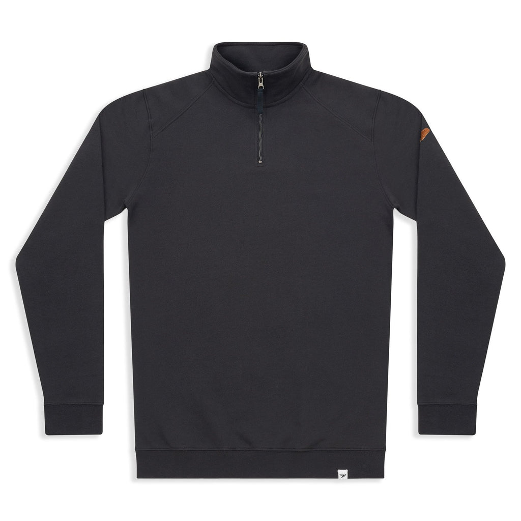 Silverstick Women Organic Cotton Quarter Zip Sweat Charcoal Front