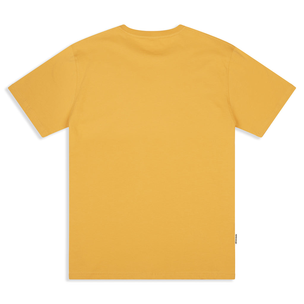 matt sewell + silverstick mens organic cotton tee harmony maize back