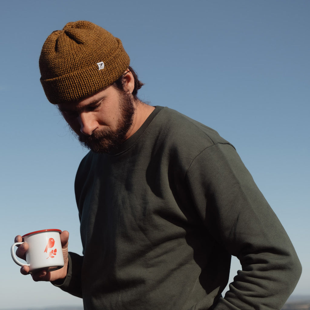 ilverstick Drift British Wool Beanie Harvest Gold Adventure