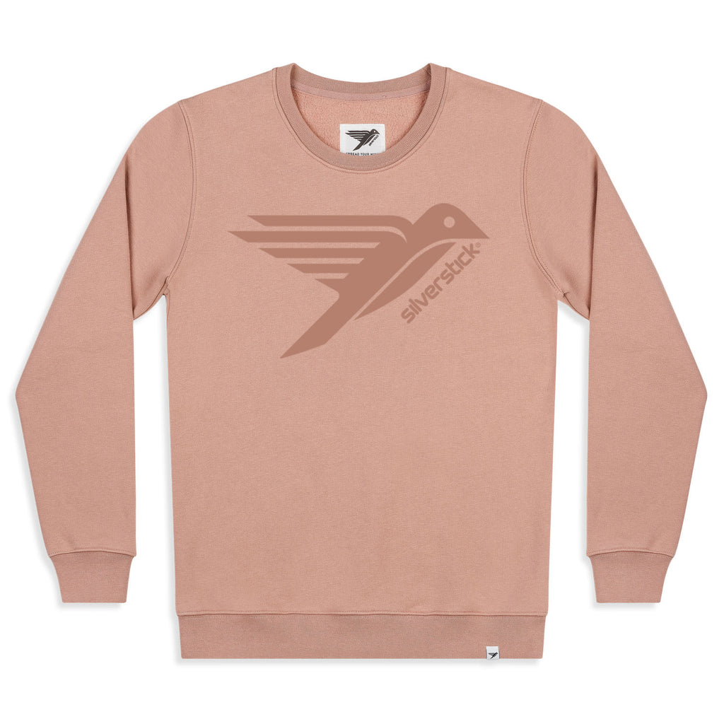 silverstick womens organic cotton sweat arugam logo mahogany rose